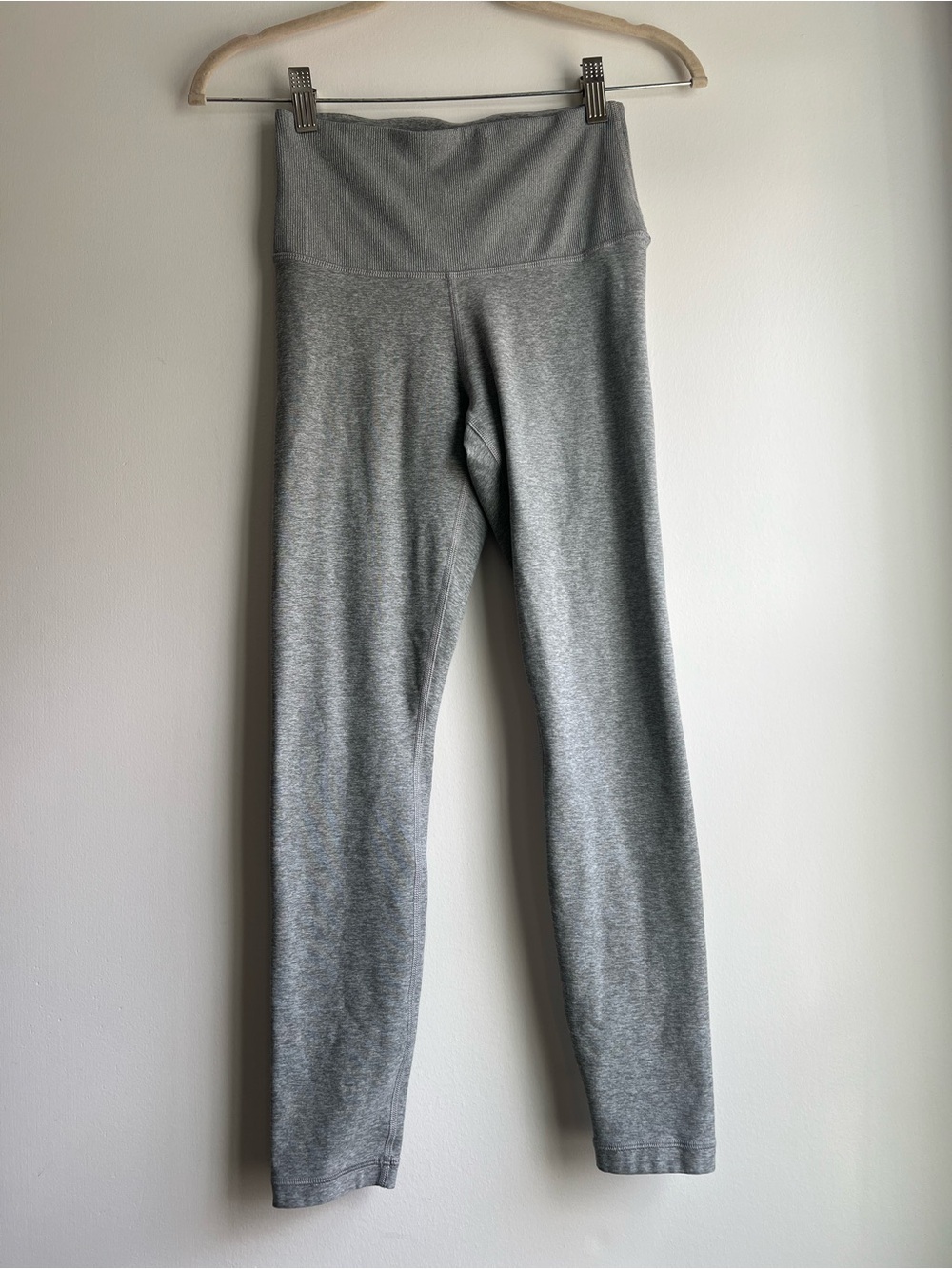 Aritzia Gray High-Waist Leggings